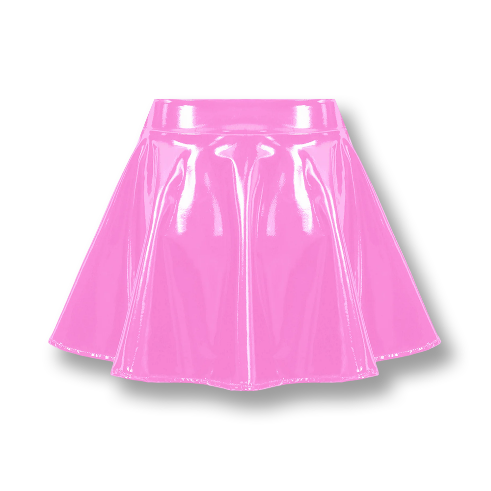 Jupe simili cuir | Patineuse | SissyShop