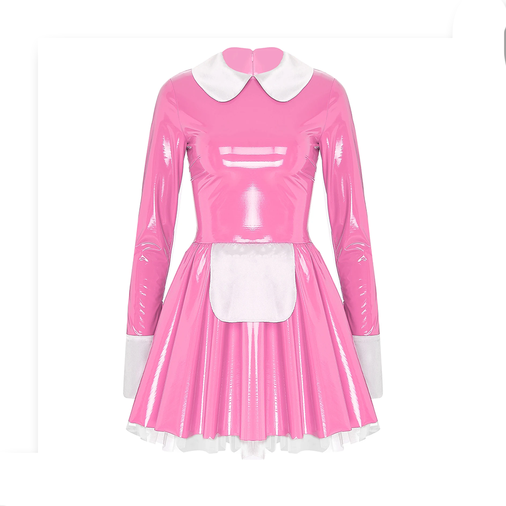 Robe en latex maid - Cosplay Sissy