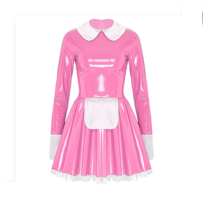 Robe en latex maid - Cosplay Sissy