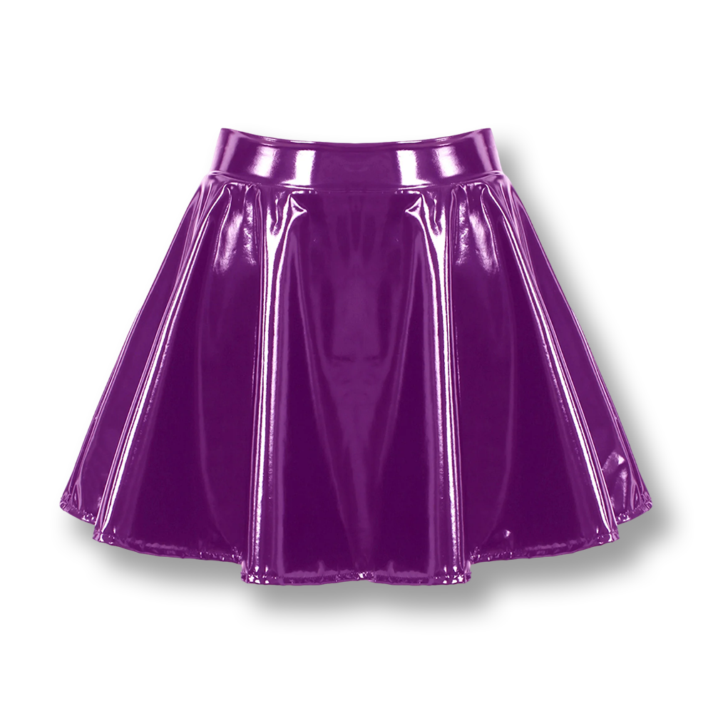 Jupe simili cuir | Patineuse | SissyShop
