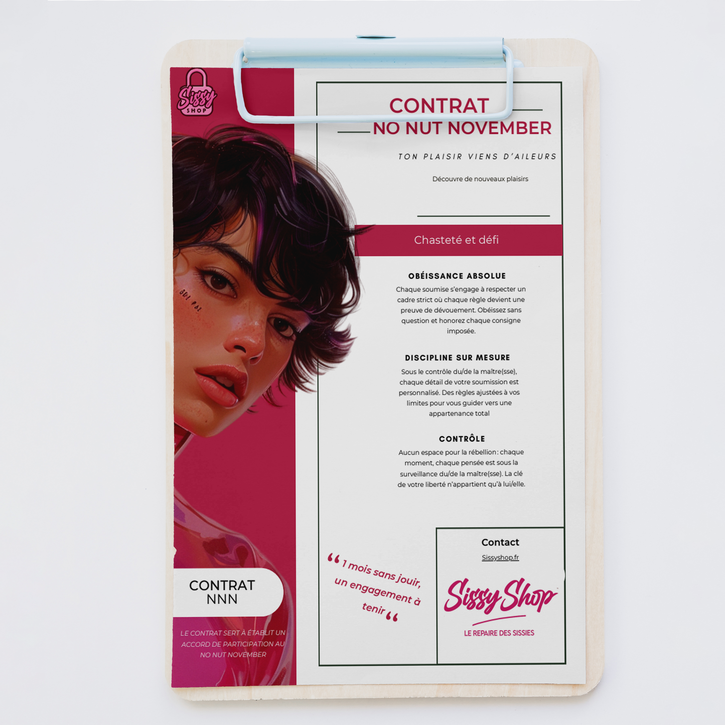 Pack 7 Contrats Sissy – Engagement total (PDF, 126 pages)