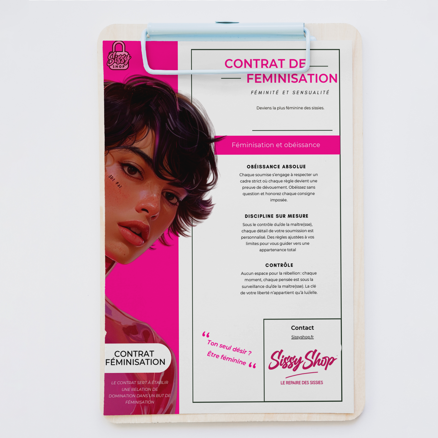 Pack 7 Contrats Sissy – Engagement total (PDF, 126 pages)