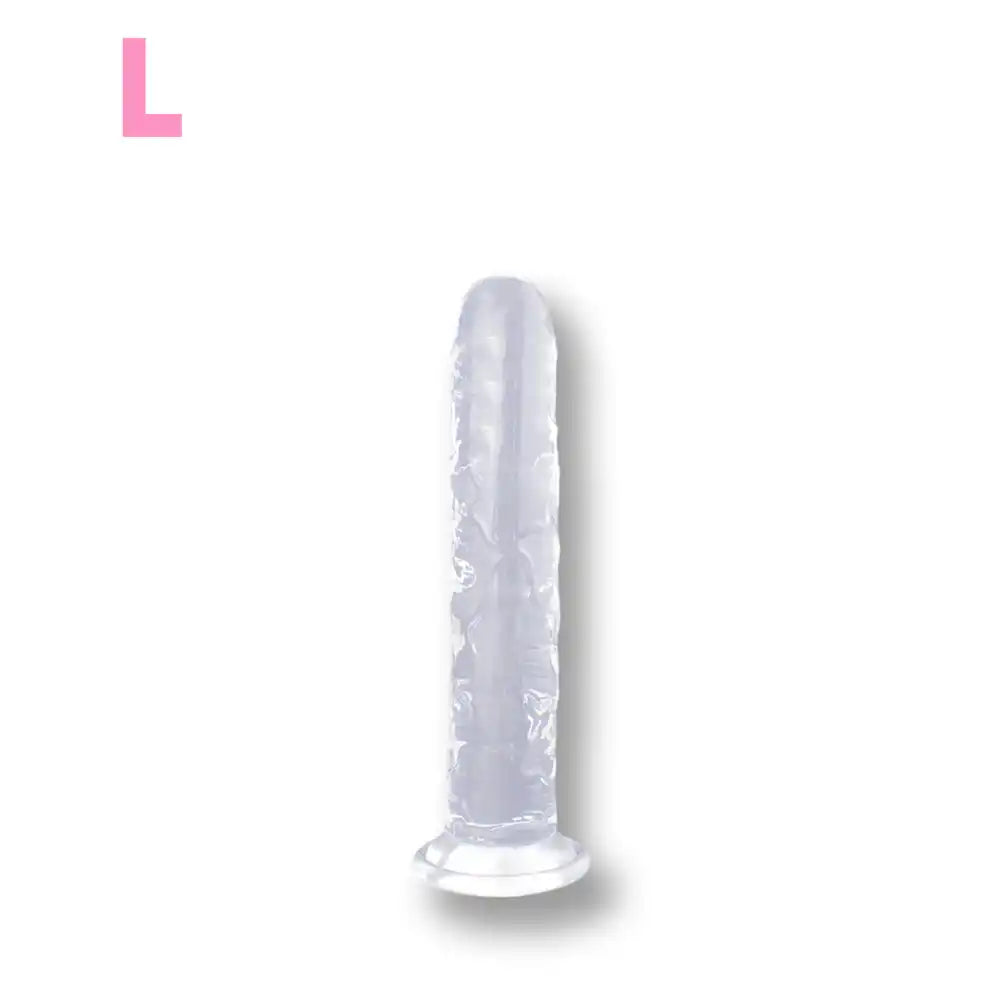 Plug anal en silicone transparent de taille L pour sissification et plaisir anal sur Sissyshop