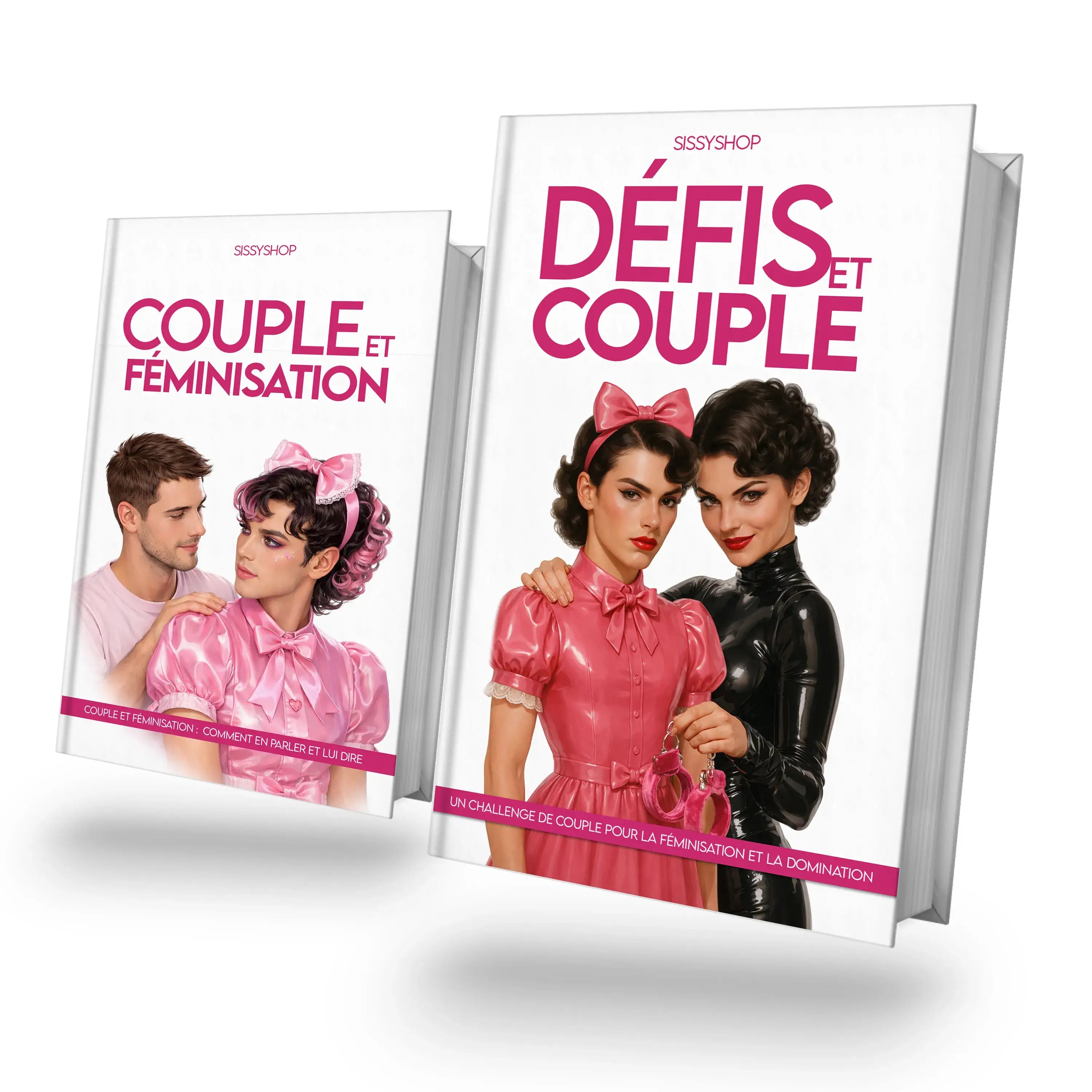 visuel du pack "féminisation en couple", qui explique comment aborder le sujet du travestissement et de la féminisation dans son couple