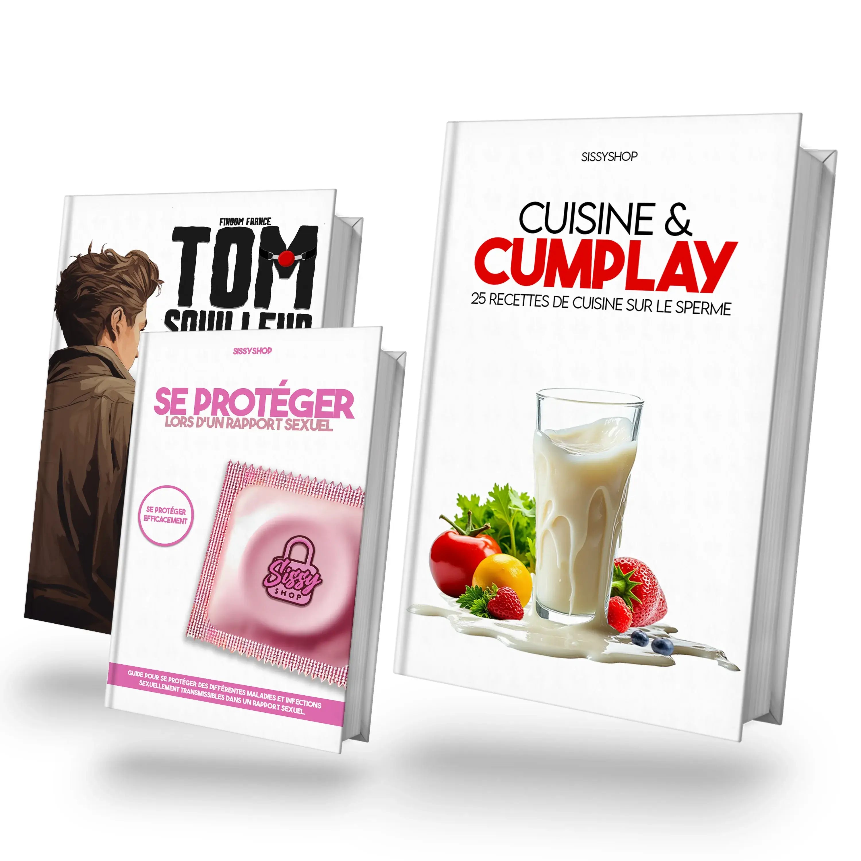 Pack sissy gourmande : Cumplay, anal et rapports protégés, pour les sissy et les travesties, disponible sur le sissyshop