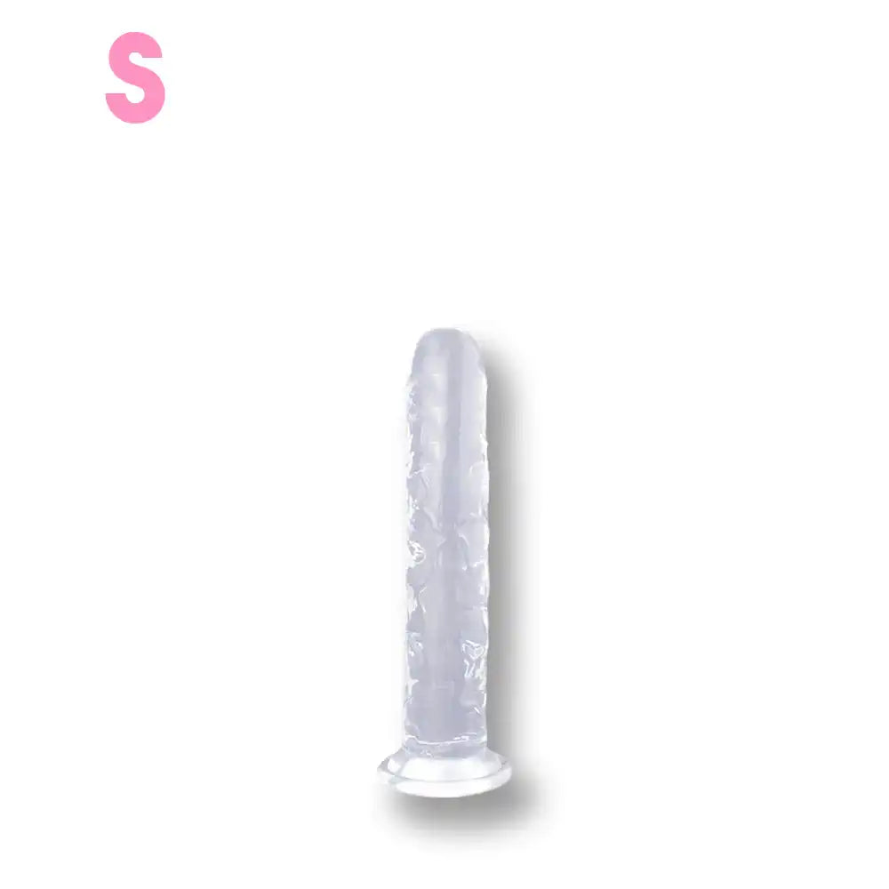 Plug anal transparent en silicone taille S pour sissification et plaisir anal, idéal pour la soumission sexuelle sur Sissyshop