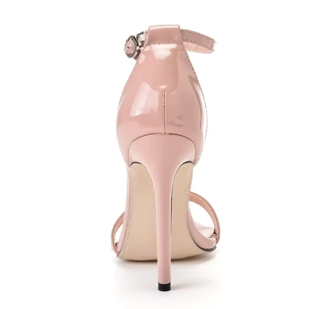 Escarpins roses en cuir verni avec talon aiguille pour la féminisation et le crossdressing, idéaux pour la sissification sur Sissyshop