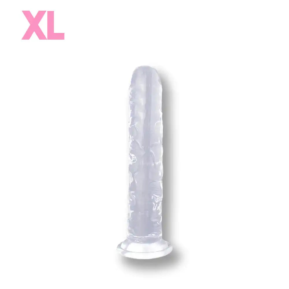 Plug anal transparent en silicone XL pour sissification et plaisir anal, conçu pour la soumission sexuelle sur Sissyshop