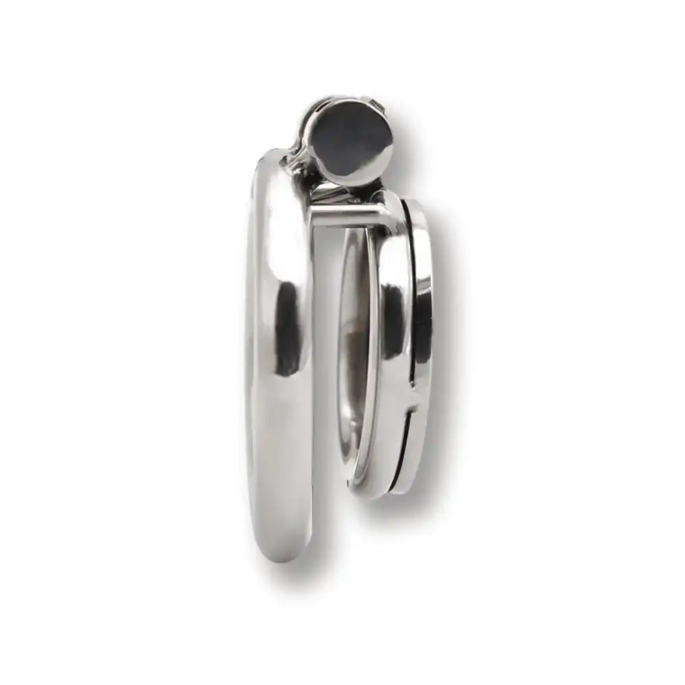 Cage de chasteté en acier inoxydable pour sissification et soumission sexuelle, design ergonomique et discret sur Sissyshop
