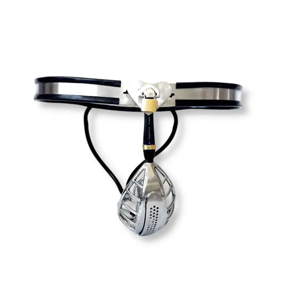 Ceinture de chasteté en métal, cage de chastete inox, cage chastete homme, chasteté et sissy pour une sécurité maximale.