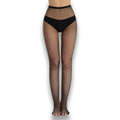 Collant noir en maille fine pour sissification et fétichisme, idéal pour la féminisation et le crossdressing sur Sissyshop
