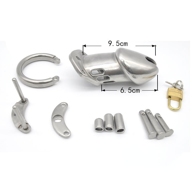 Cage de chasteté Titan en acier inoxydable