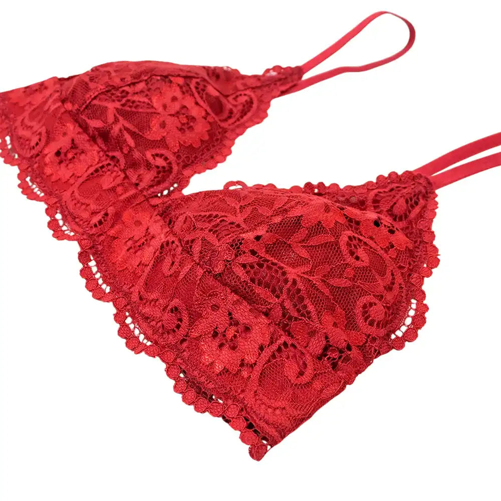 Soutien-gorge en dentelle rouge pour la féminisation et le fétichisme, idéal pour la sissification sur Sissyshop