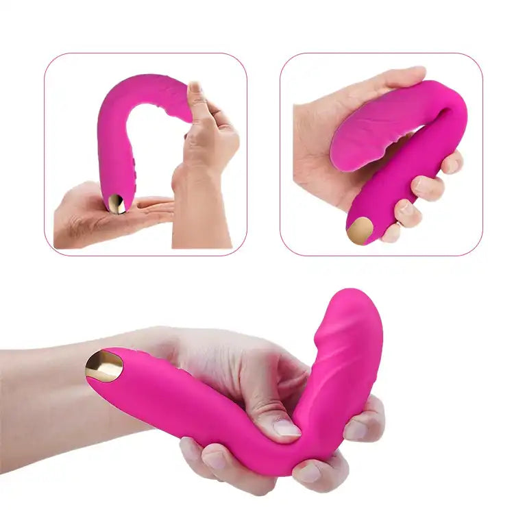 Plug anal rose en silicone souple avec embout doré pour sissification et plaisir anal sur Sissyshop