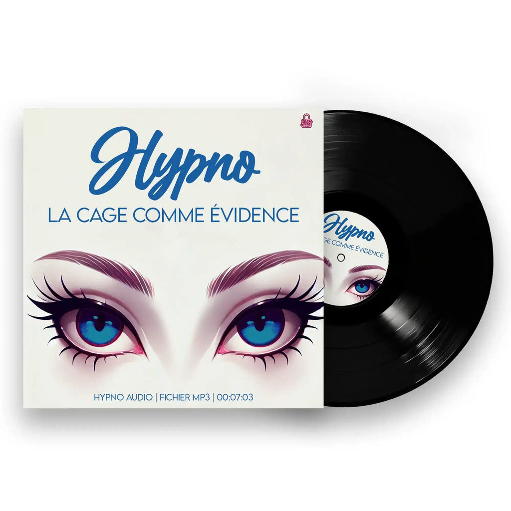 Présentation complète de la pochette et du disque de l'audio joi sissy, l'outil idéal combinant joi féminisation et hypnose pour parfaire votre parcours sissy sur la boutique sissyshop.