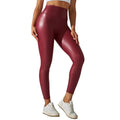 Leggings en latex bordeaux pour la sissification et le fétichisme, look élégant et audacieux sur Sissyshop