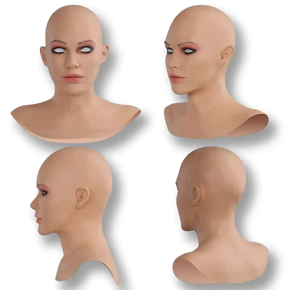 Tête mannequin en silicone pour sissification et crossdressing, idéale pour la féminisation et le fétichisme, sur Sissyshop