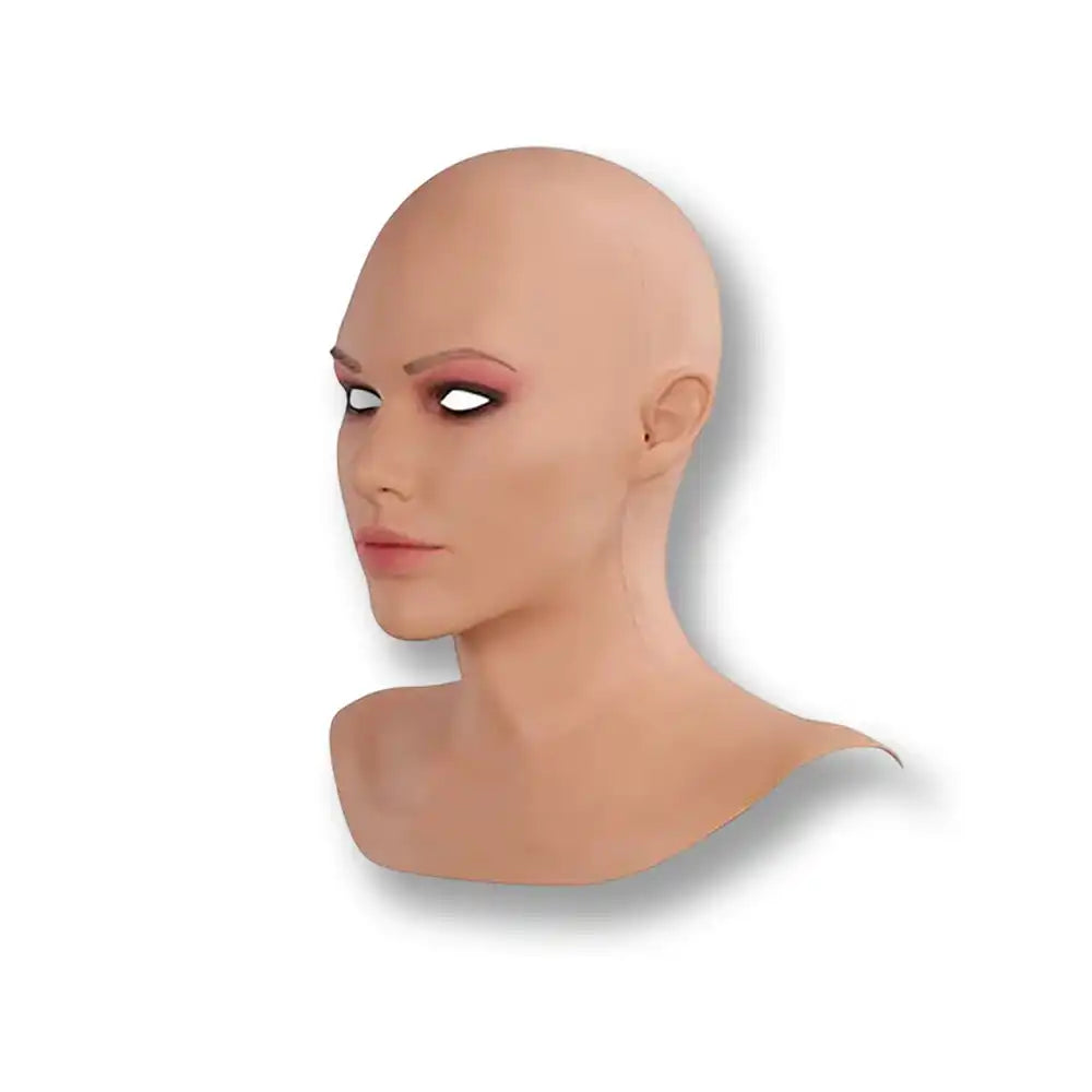 Masque de féminisation en latex réaliste pour sissification et crossdressing, idéal pour la soumission sexuelle sur Sissyshop