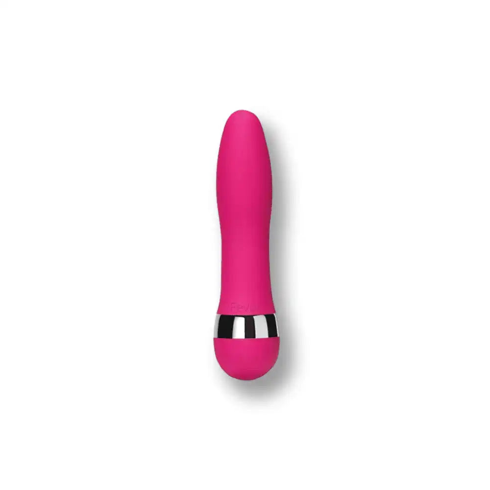 Dildo rose en silicone souple avec anneau métallique pour sissification et plaisir anal sur Sissyshop