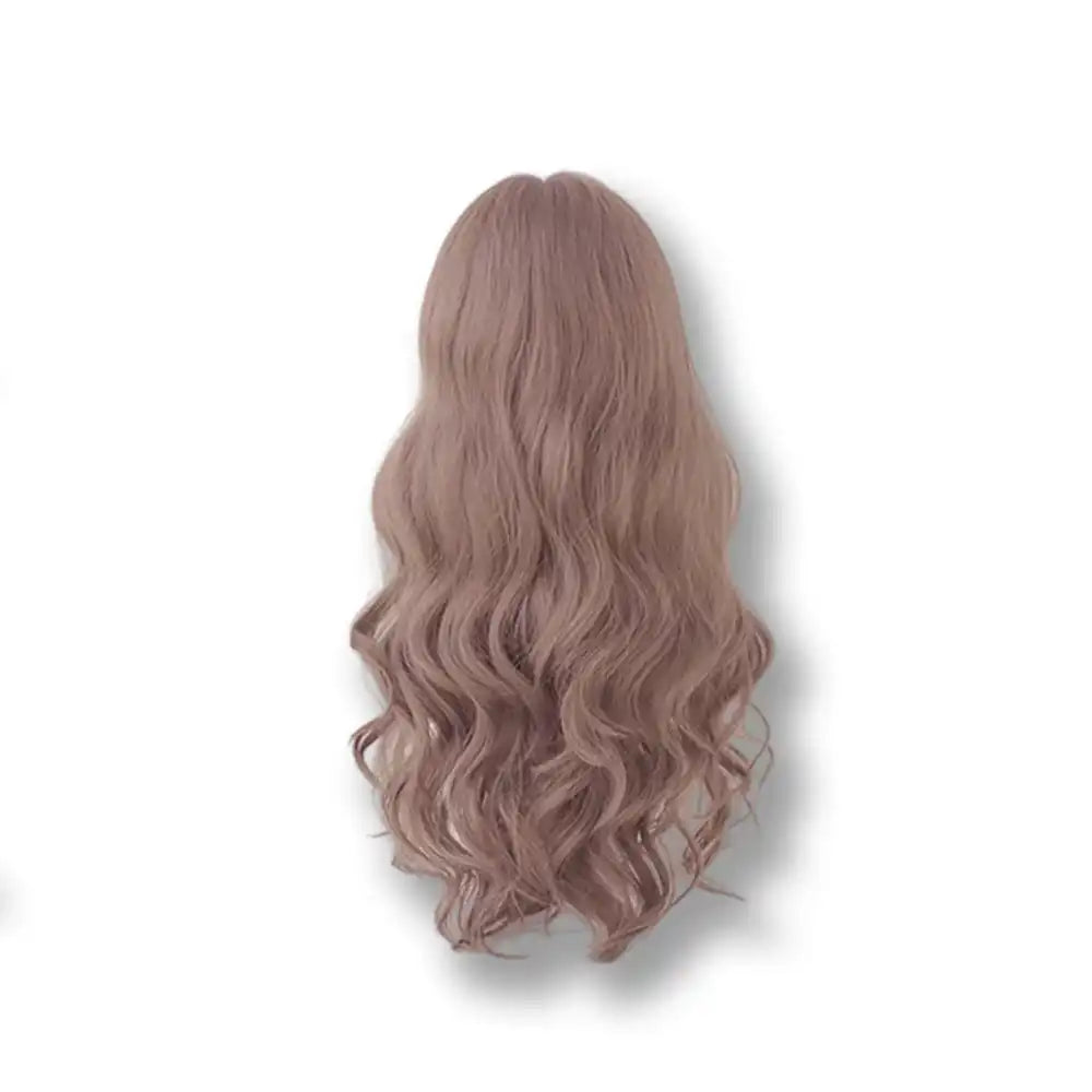 Perruque rose pâle aux boucles ondulées pour sissification et crossdressing, accessoire féminisation idéal pour votre transformation sur Sissyshop
