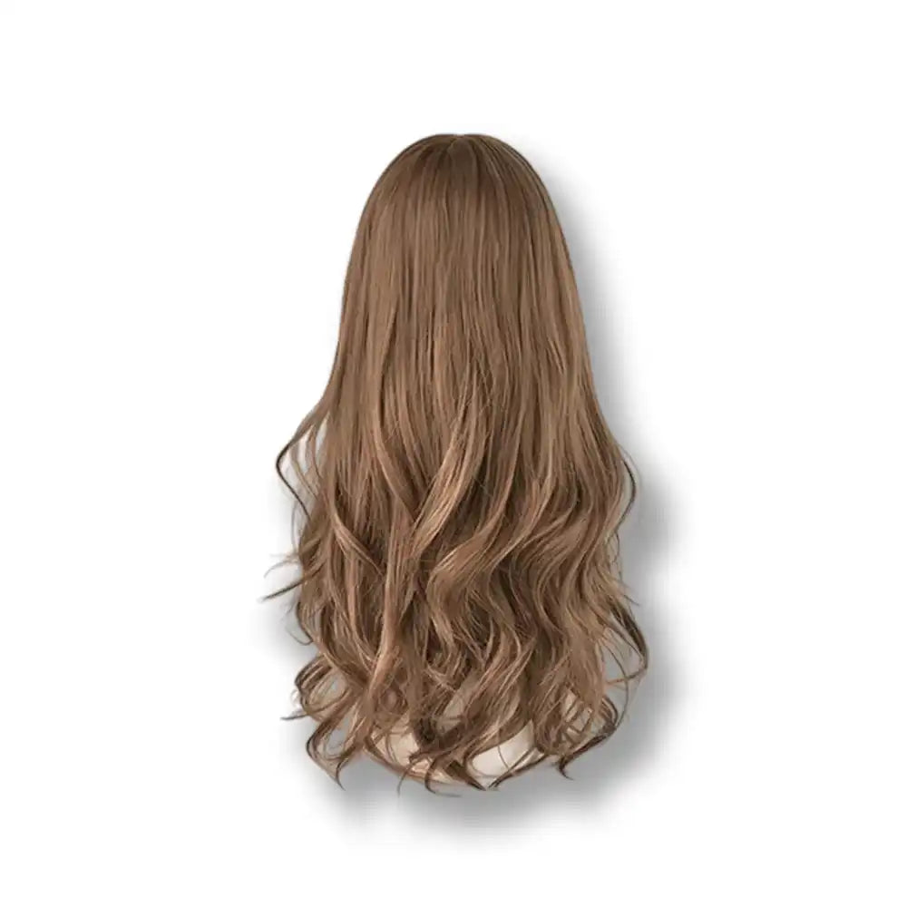 Perruque brune ondulée pour crossdressing et féminisation, idéale pour la sissification sur Sissyshop