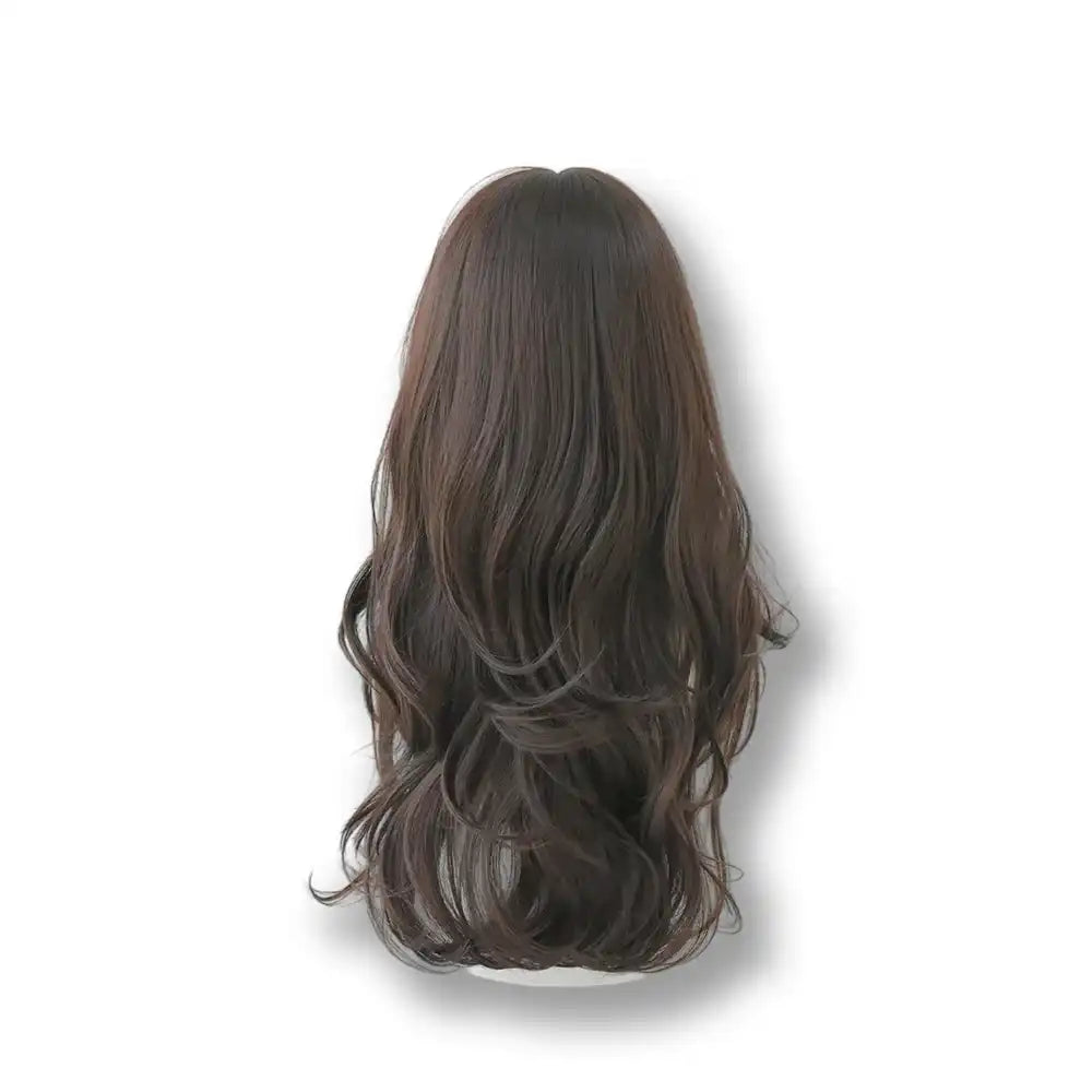 Perruque brune ondulée pour crossdressing et féminisation, idéale pour la sissification sur Sissyshop