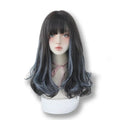 Perruque longue noire et bleue pour crossdressing et féminisation, idéale pour la sissification sur Sissyshop