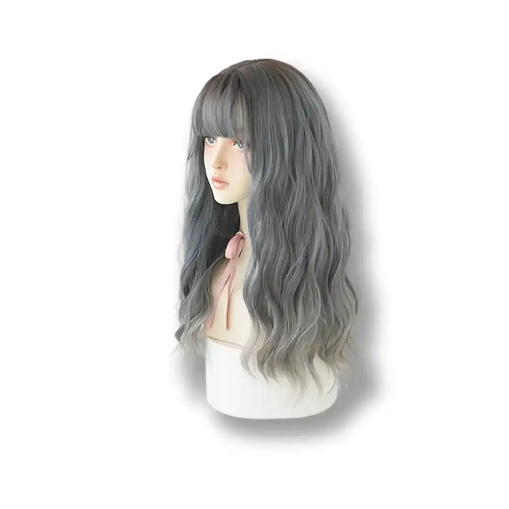 Perruque grise ondulée pour sissification et crossdressing, idéale pour la féminisation, sur Sissyshop