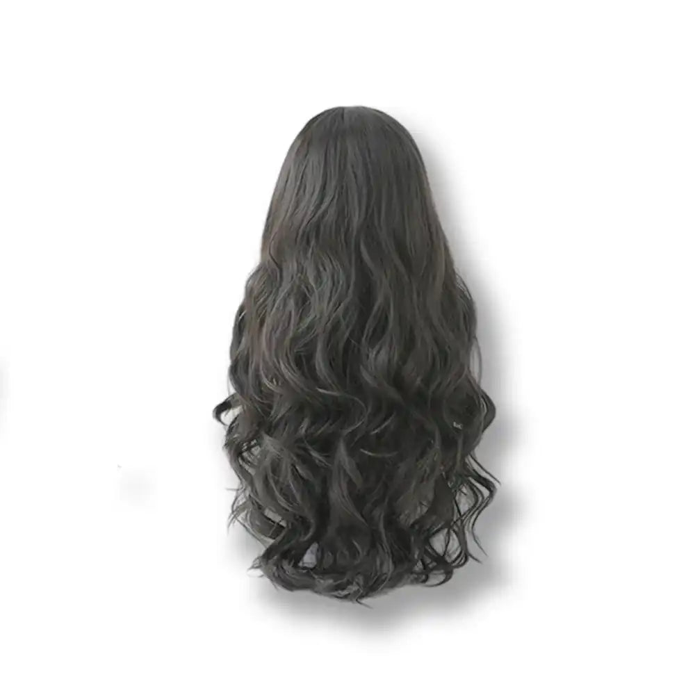 Perruque noire ondulée pour crossdressing et féminisation, idéale pour la sissification sur Sissyshop