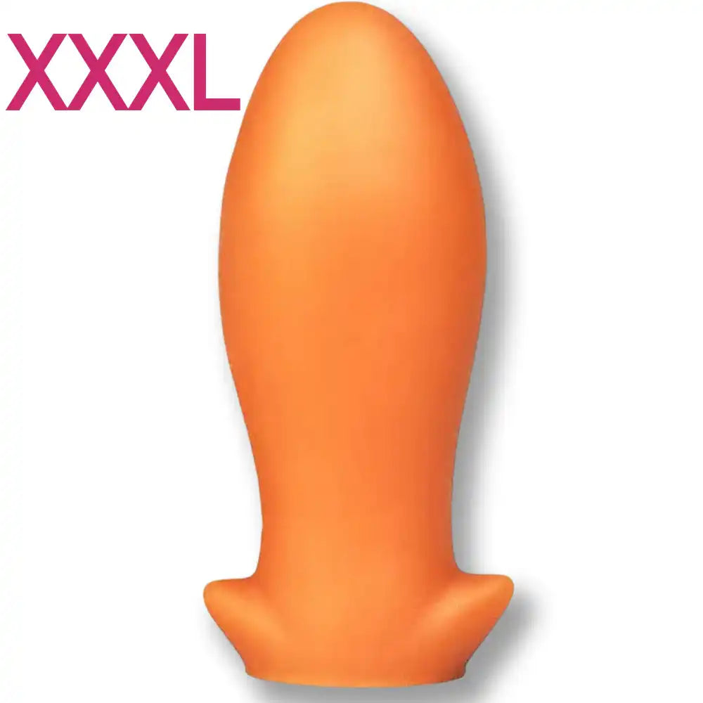 Modèle XXXL du plug anal orange Dragon Egg pour les amateurs de sensations intenses.