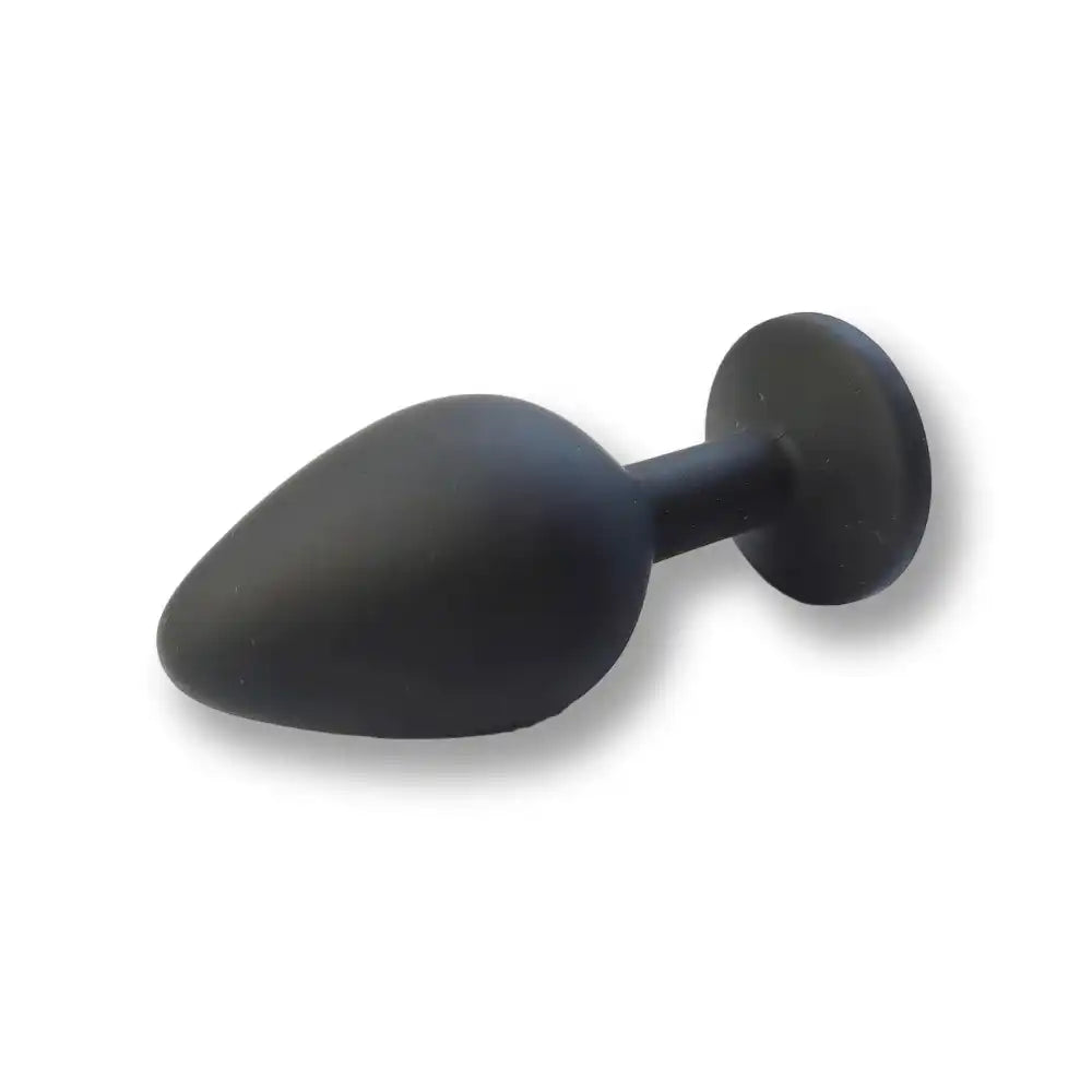 Plug anal noir en silicone souple pour sissification et plaisir anal, idéal pour la soumission sexuelle sur Sissyshop