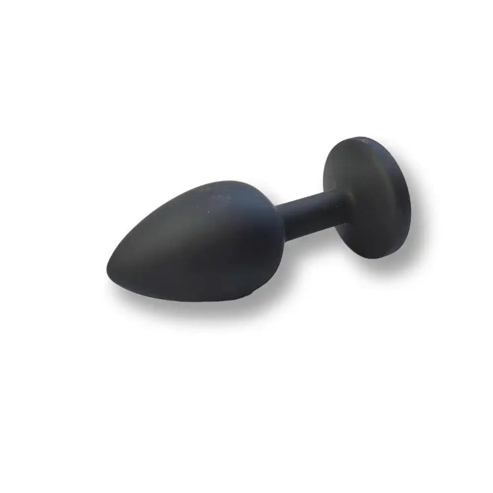 Plug anal noir en silicone souple pour sissification et plaisir anal, idéal pour la soumission sexuelle sur Sissyshop