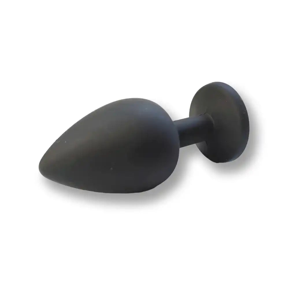 Plug anal noir en silicone souple pour sissification et plaisir anal, idéal pour la soumission sexuelle sur Sissyshop