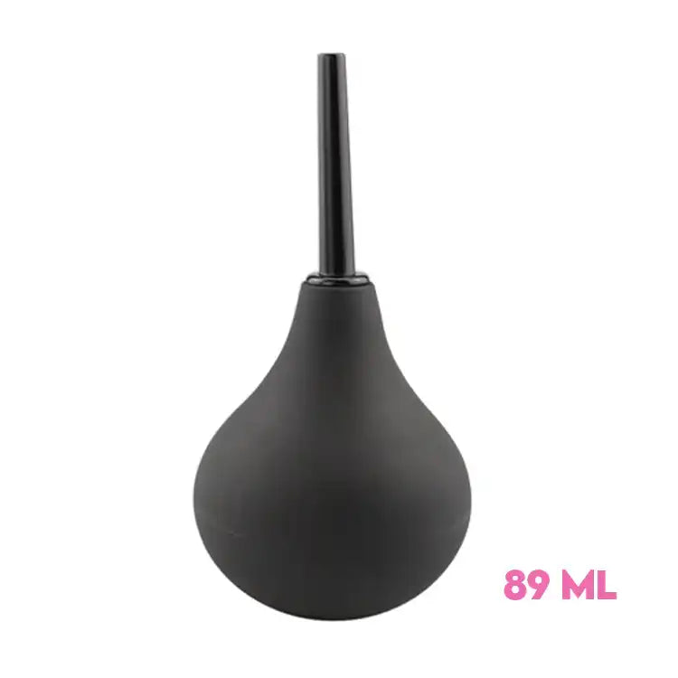 Seringue anale noire en silicone de 89 ml pour sissification et plaisir anal, accessoire BDSM sur Sissyshop