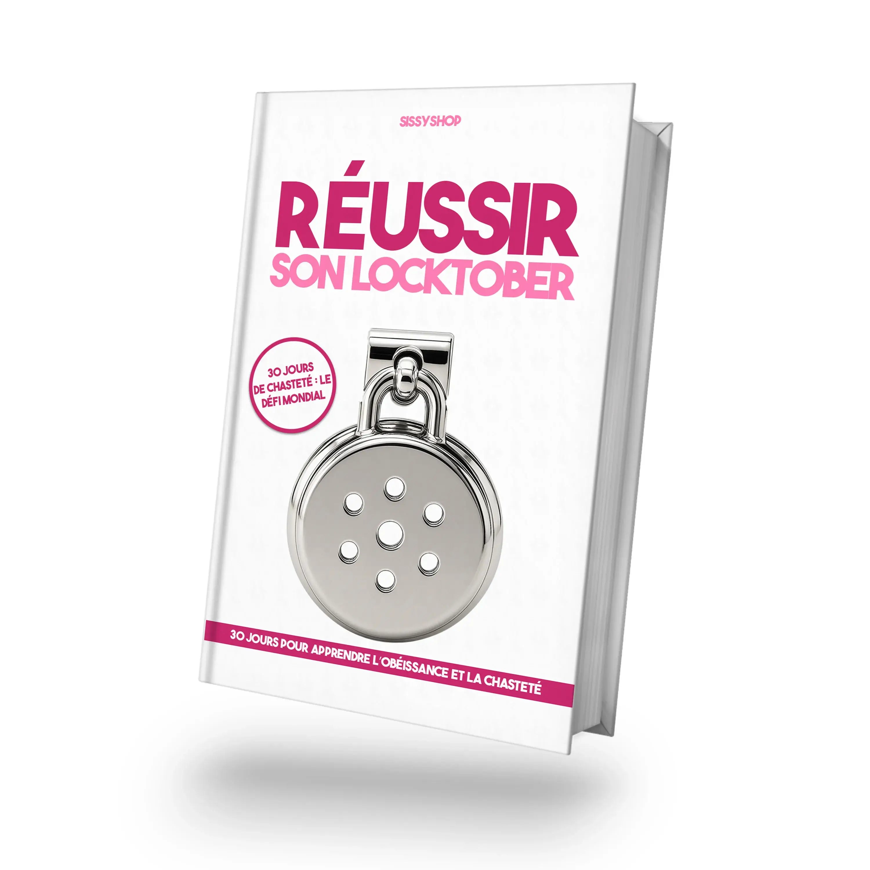 Mockup de l'ebook sur le locktober du sissyshop, l'ebook à pour titre "réussir son locktober