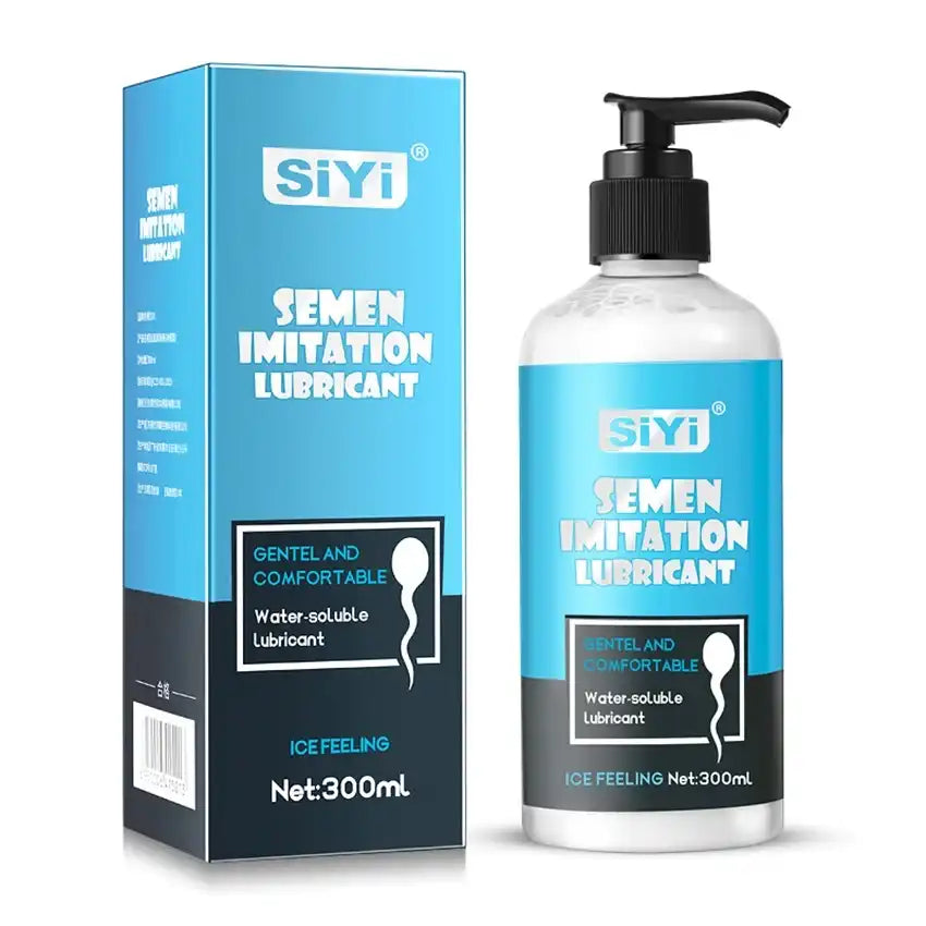 Lubrifiant imitation sperme SiYi 300ml, effet glacial et soluble dans l'eau, idéal pour la sissification et le fétichisme sur Sissyshop