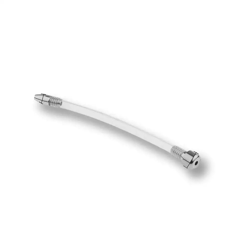 Plug anal transparent en silicone avec embouts métalliques pour sissification et soumission sexuelle sur Sissyshop