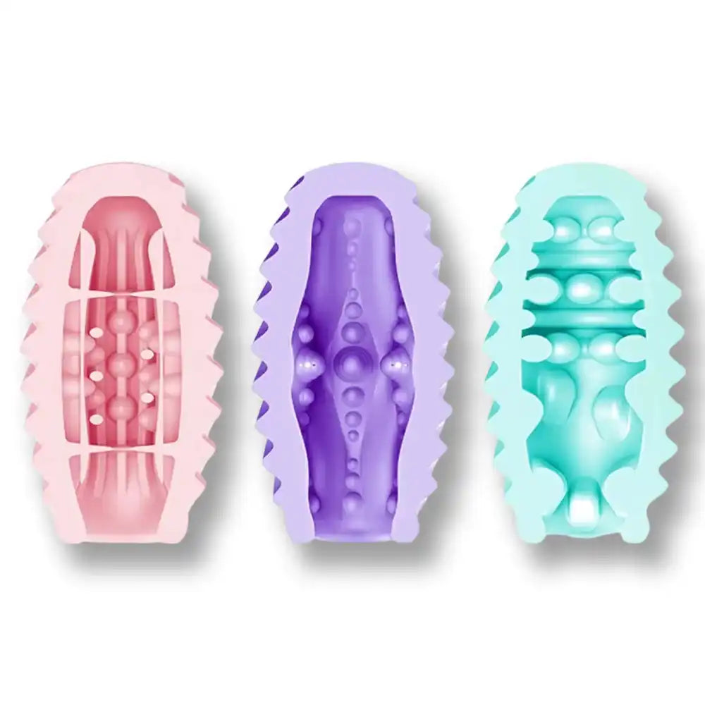 Plug anal en silicone rose, violet et turquoise pour sissification et plaisir anal sur Sissyshop