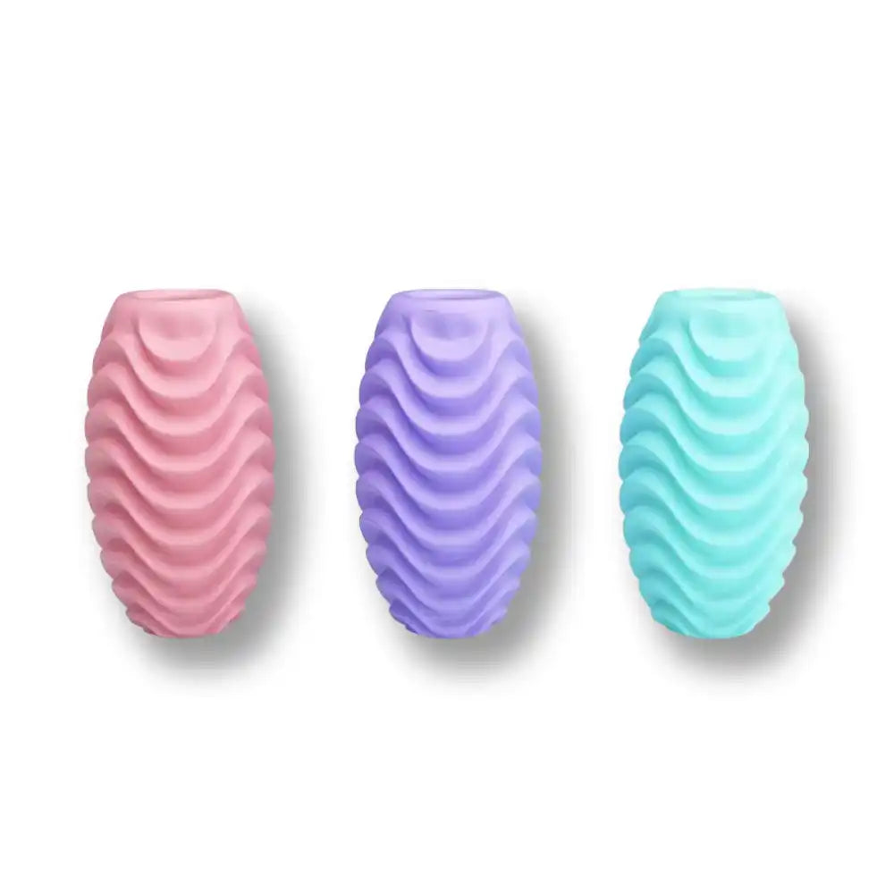 Plug anal en silicone rose, violet et turquoise pour sissification et plaisir anal sur Sissyshop