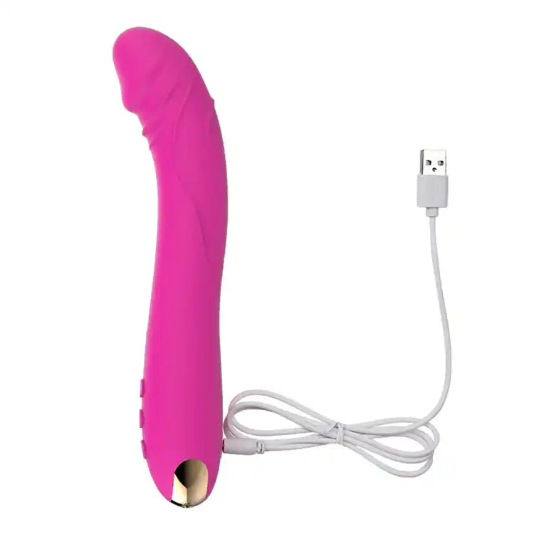 Gode rose en silicone rechargeable par USB pour sissification et plaisir anal, idéal pour la féminisation sur Sissyshop